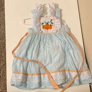 Pumpkin smocked outfit